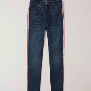 Abercrombie & Fitch side stripe jeans